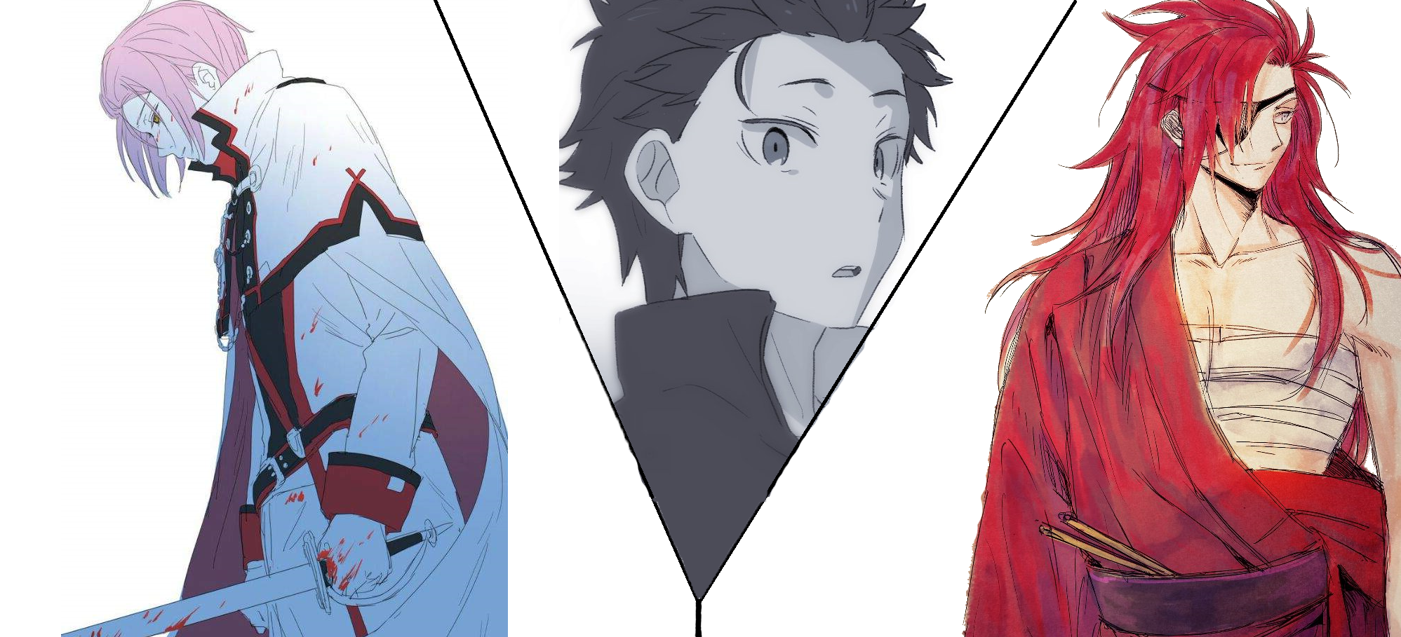 Artistes des fan-arts : shakerizero, HaruSabin et Aramchi